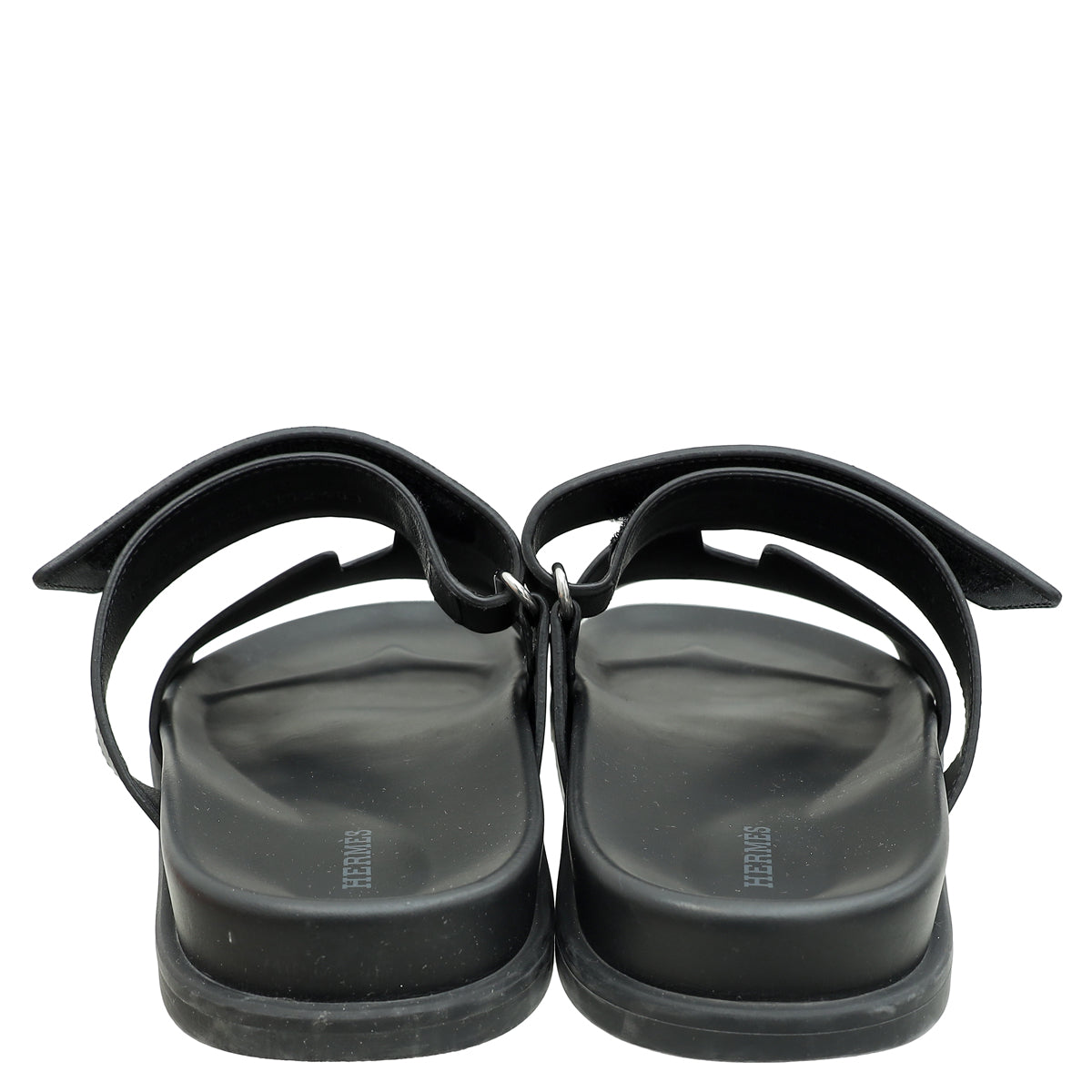 Hermes Black Chypre Sandals 41.5