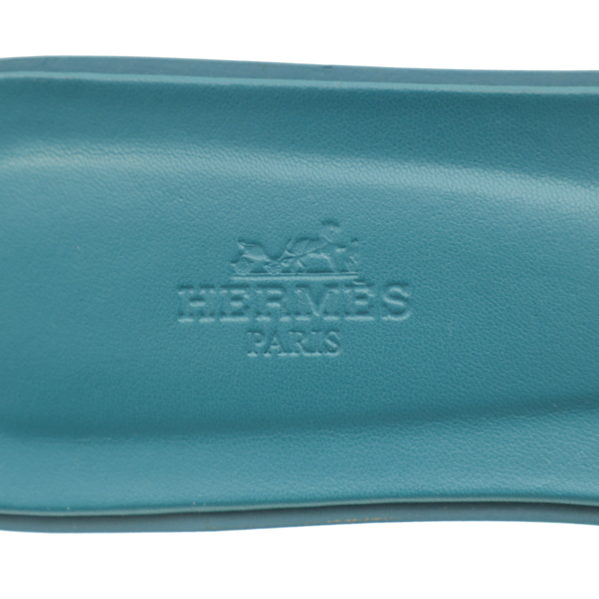 Hermes Bleu Vif Oran Ostrich Sandal 41