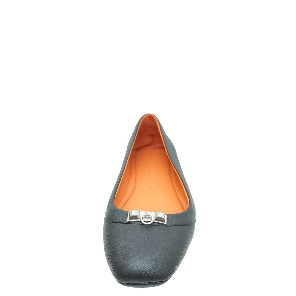 Hermes Noir Liberty Ballerina Flats 41