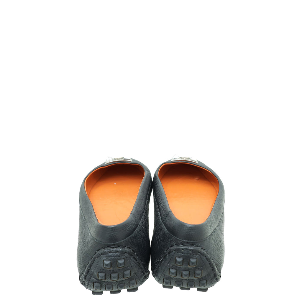 Hermes Noir Liberty Ballerina Flats 41