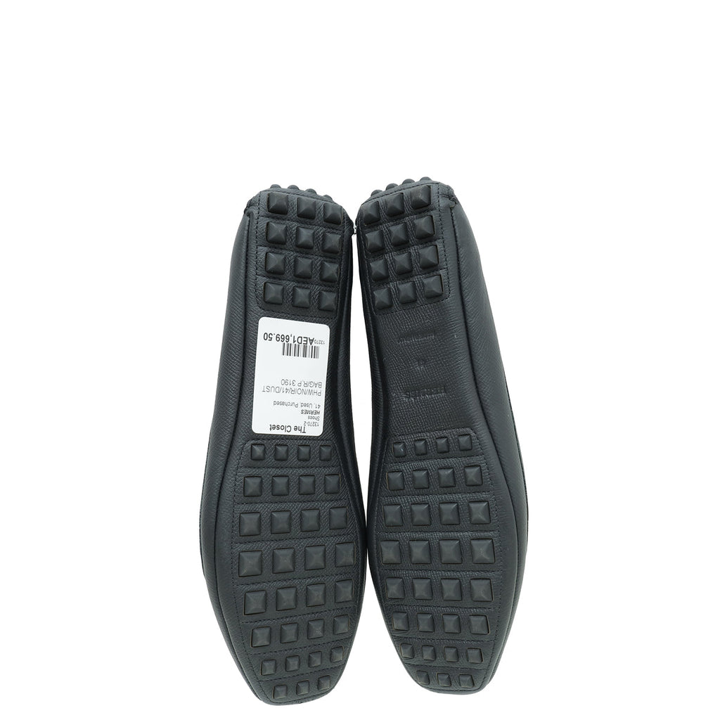Hermes Noir Liberty Ballerina Flats 41