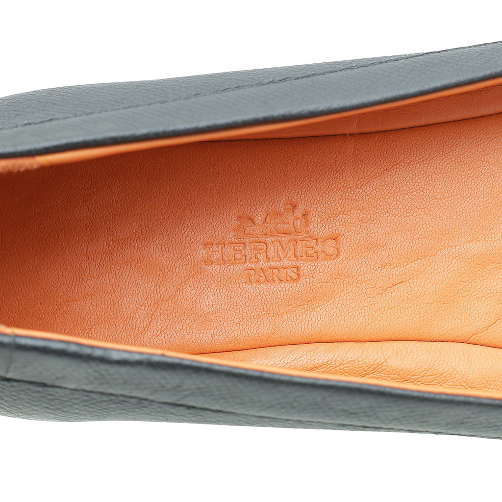 Hermes Noir Liberty Ballerina Flats 41