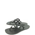 Hermes Noir Rubber Egerie Sandal 41