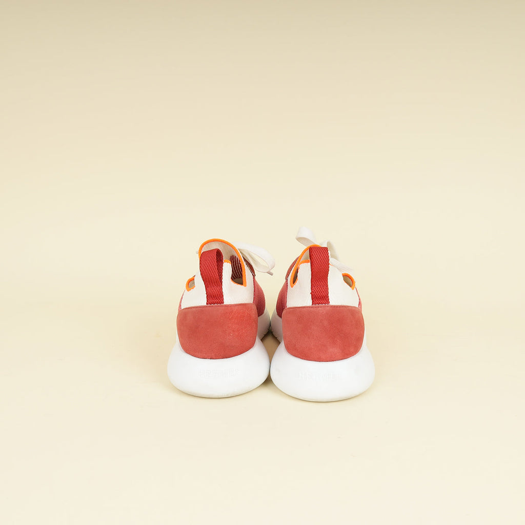 Hermes Multicolor Rose Crew Sneakers 41