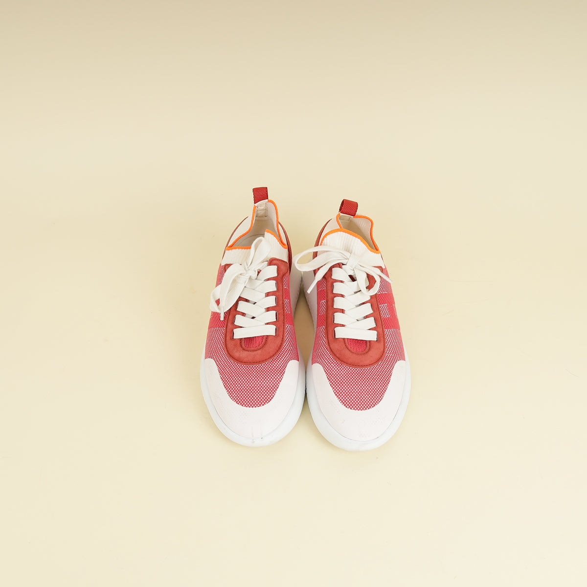 Hermes Multicolor Rose Crew Sneakers 41