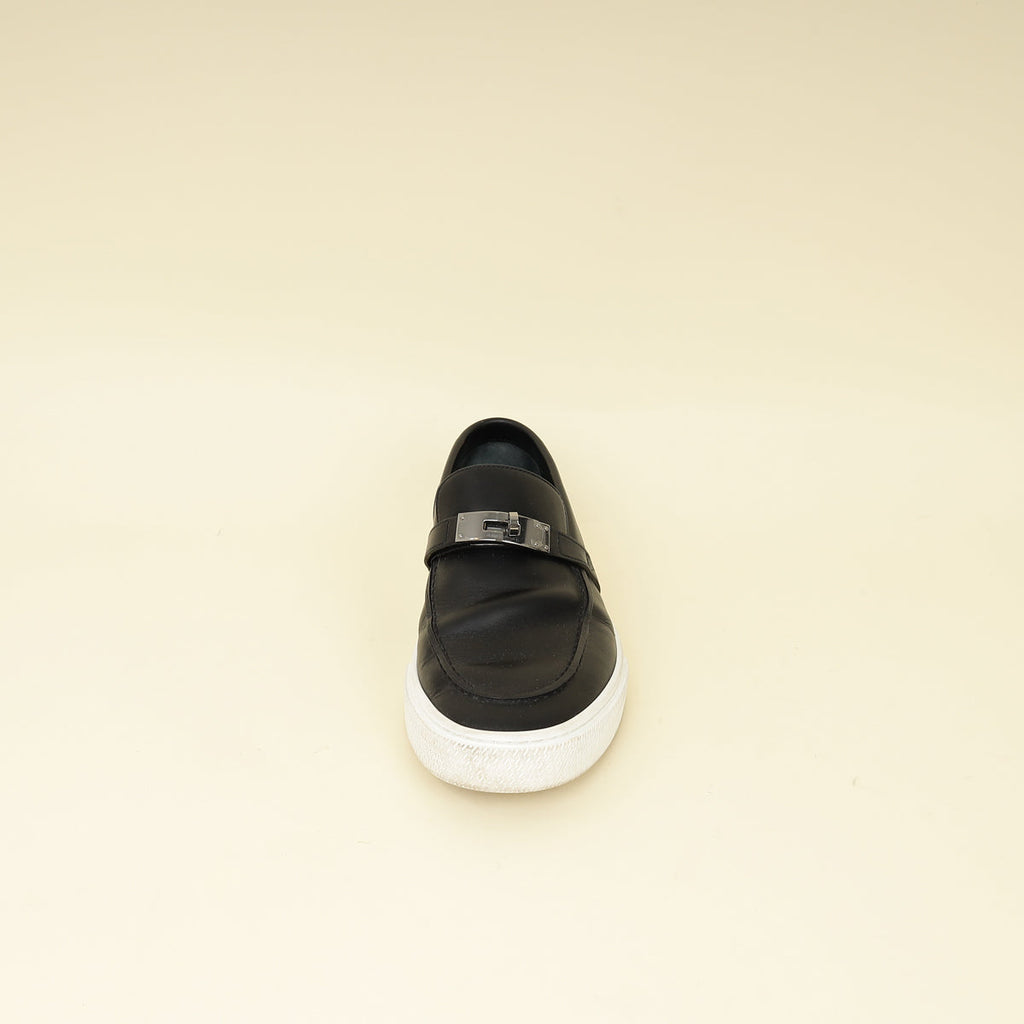 Hermes Black Game Slip-On Sneaker 41