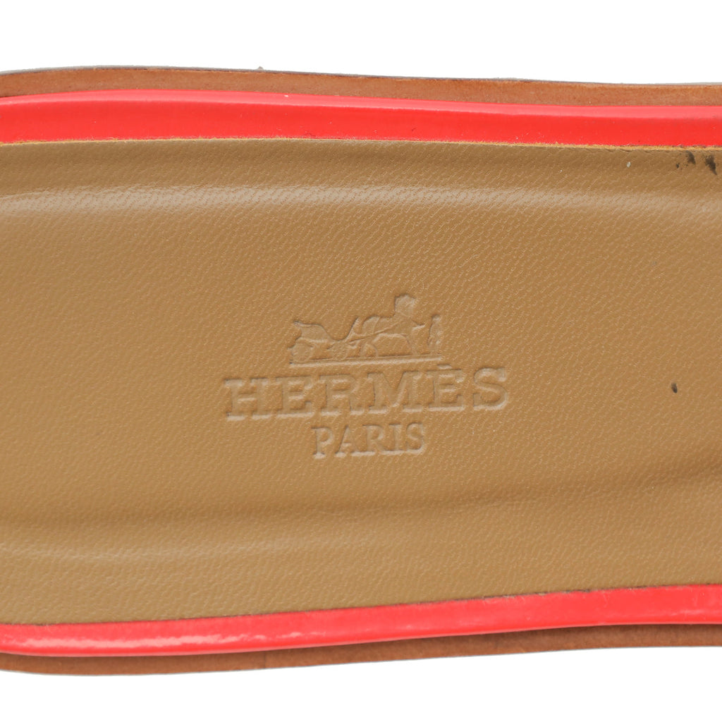Hermes Rose Jaipur Oran Sandal 41