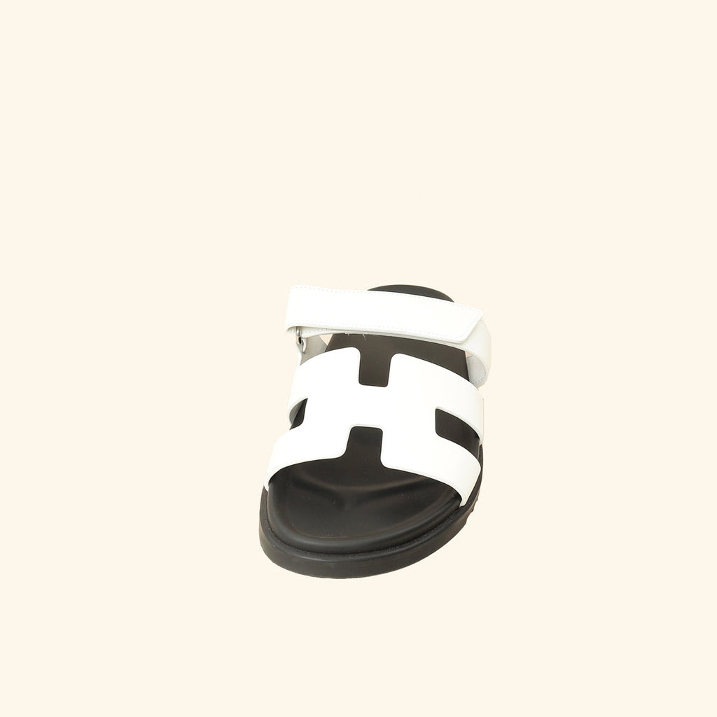 Hermes Blanc Chypre Sandals 41