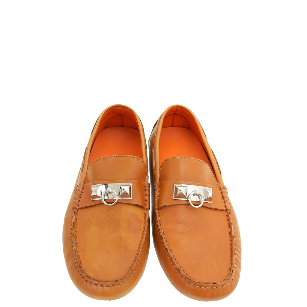 Hermes Gold Irving Loafer 41