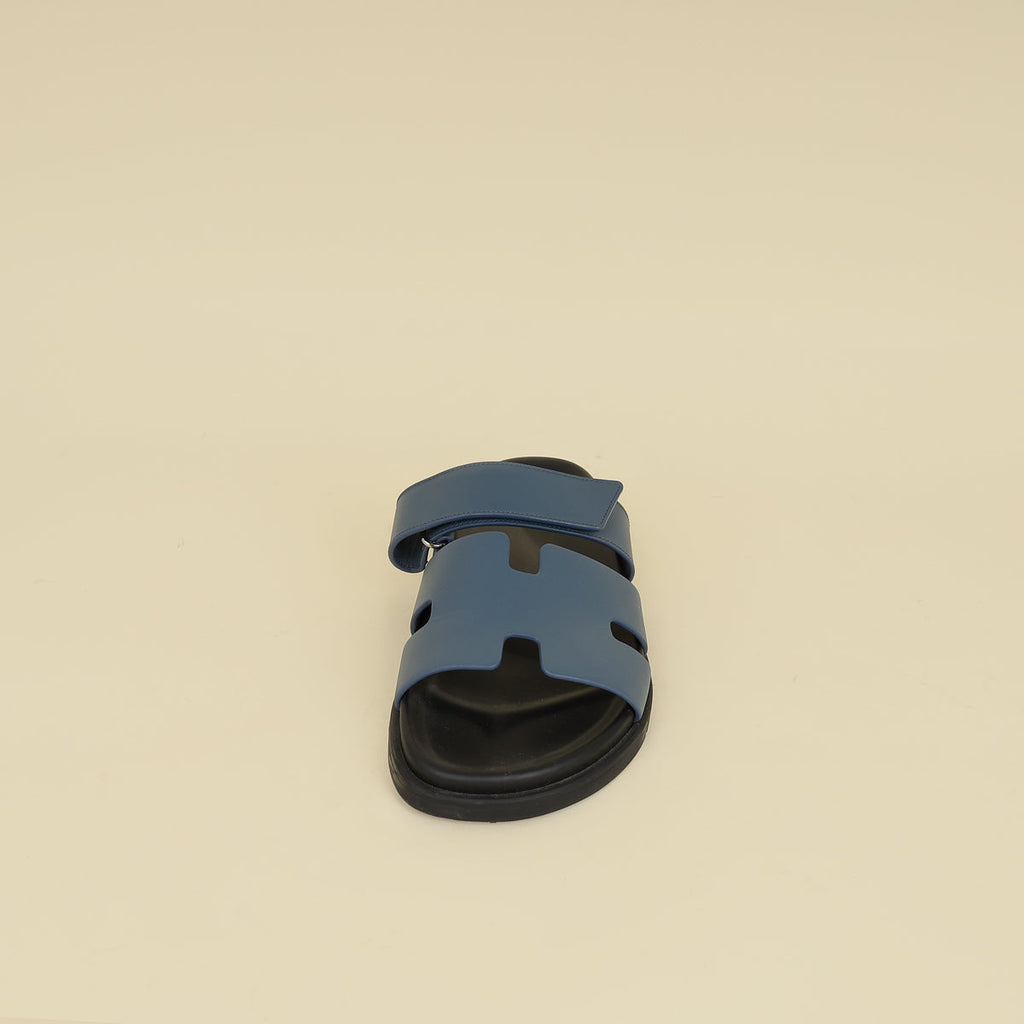 Hermes Bleu Turquin Chypre Sandal Men's 42