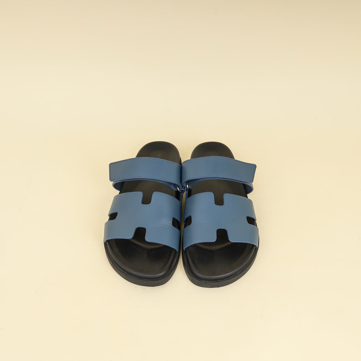Hermes Bleu Turquin Chypre Sandal Men's 42