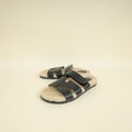 Hermes Bicolor Chypre Sandal With Shearling 42