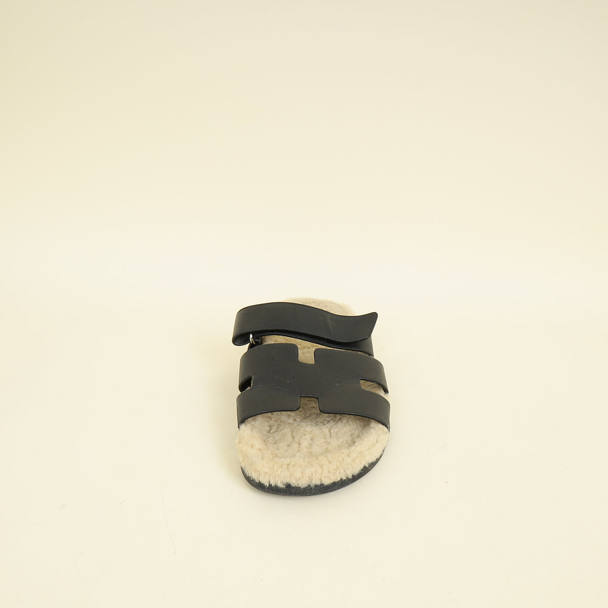 Hermes Bicolor Chypre Sandal With Shearling 42