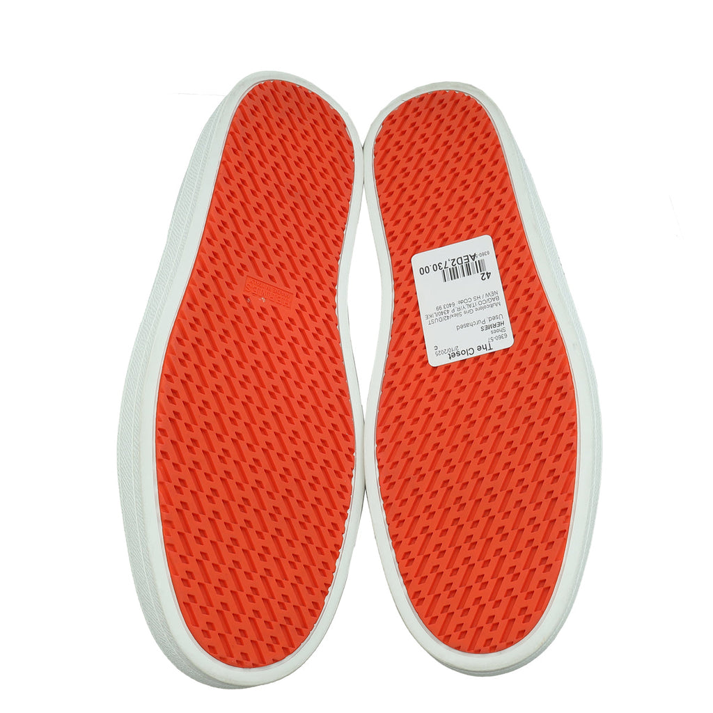 Hermes Multicolore Gris Silex Boomerang Men's Sneaker 42