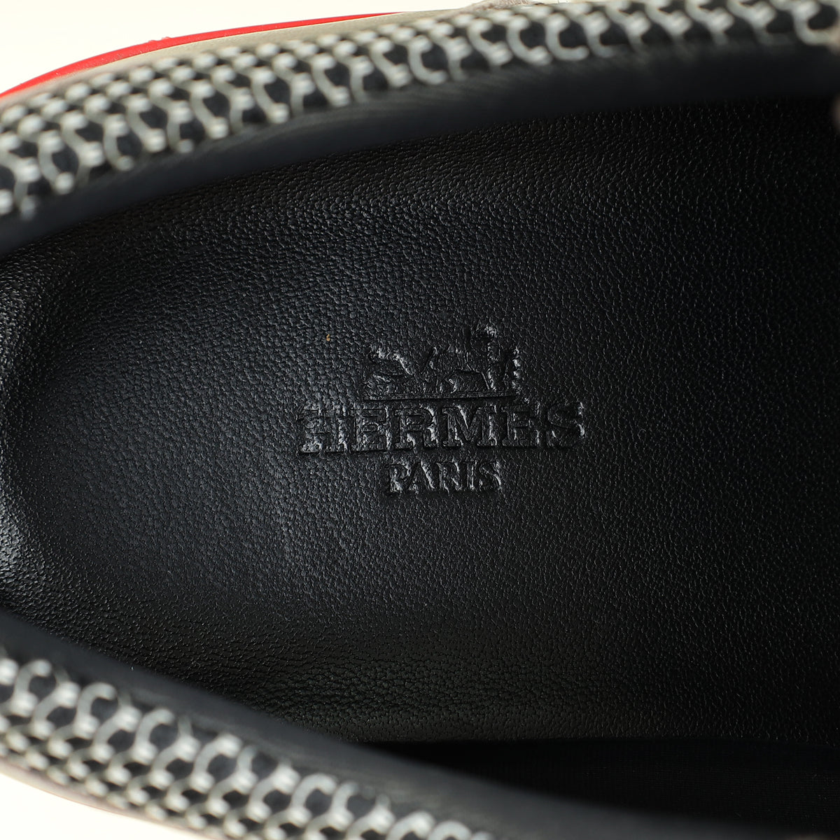 Hermes Grey Suede Mesh Starter Sneaker 42