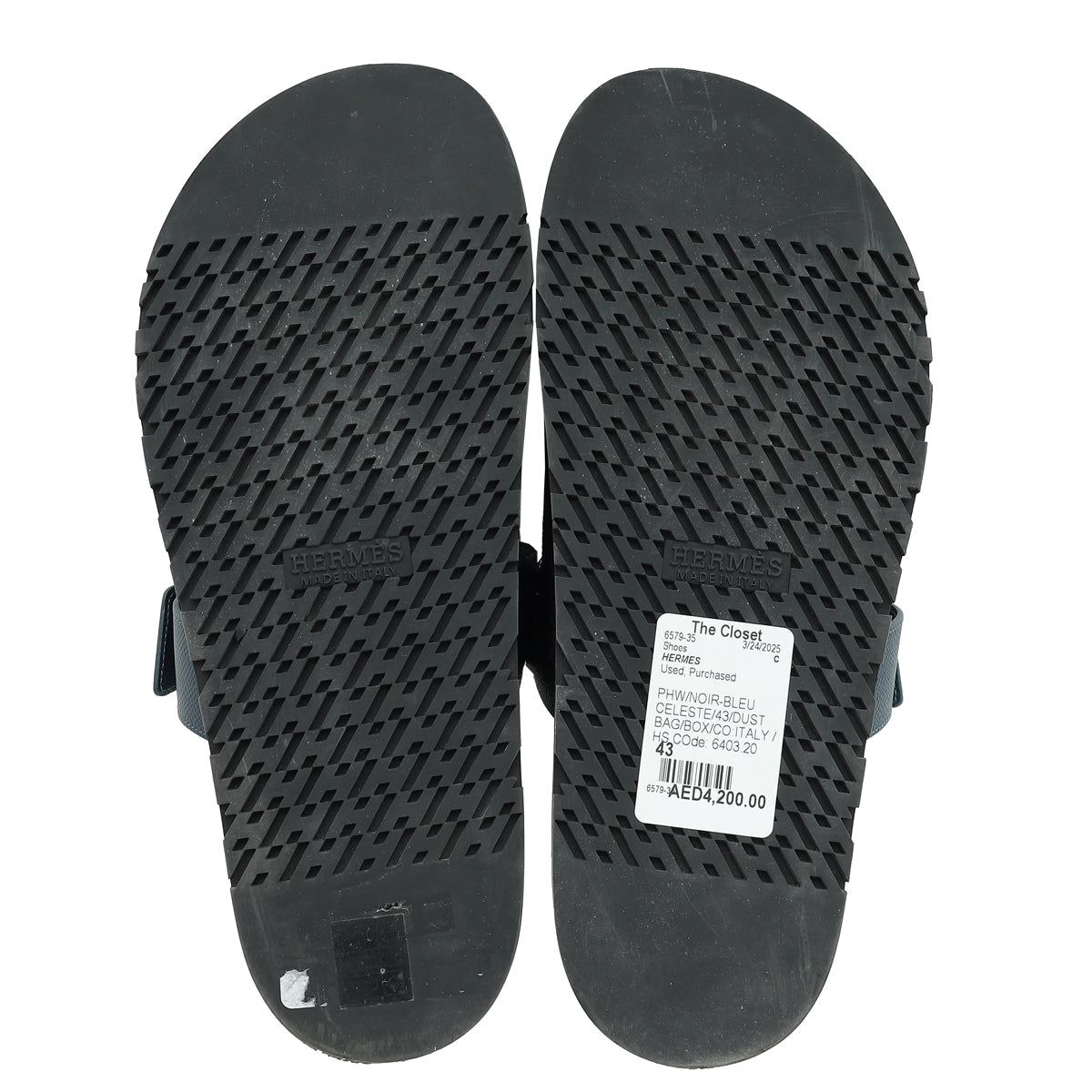 Hermes Bicolor Chypre Sandal 43