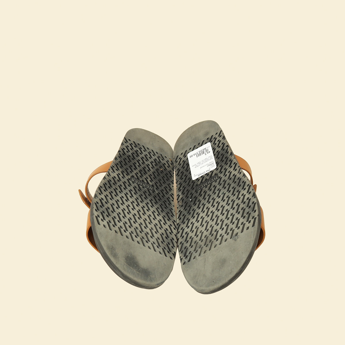 Hermes Gold Chypre Sandals 44.5