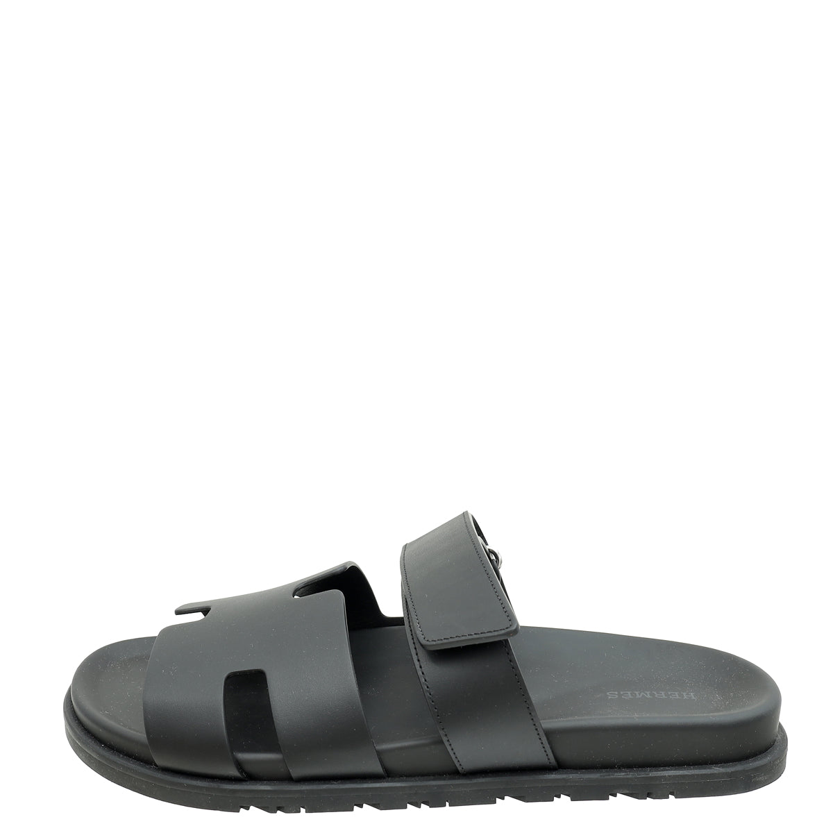 Hermes Black Chypre Sandals 44