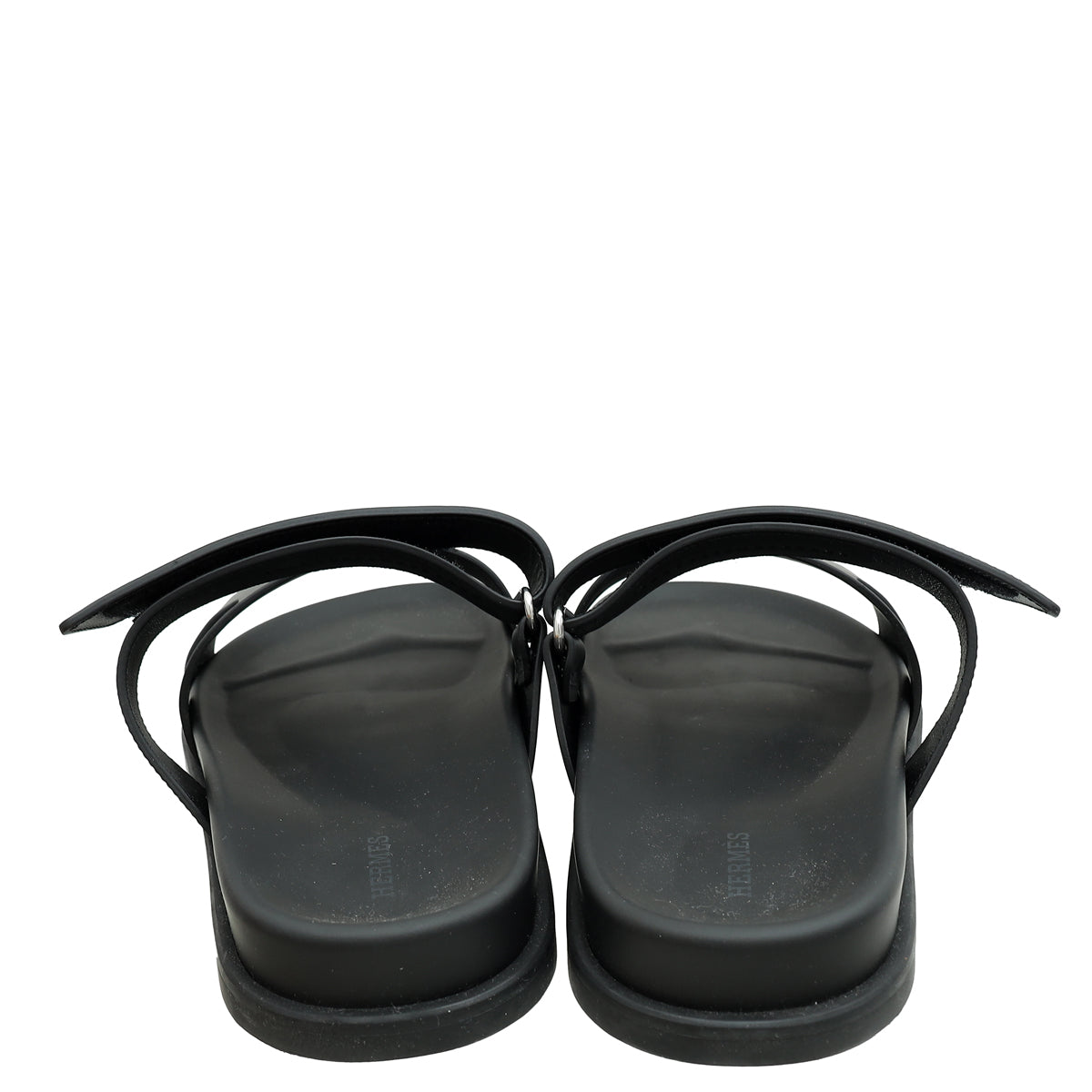 Hermes Black Chypre Sandals 44