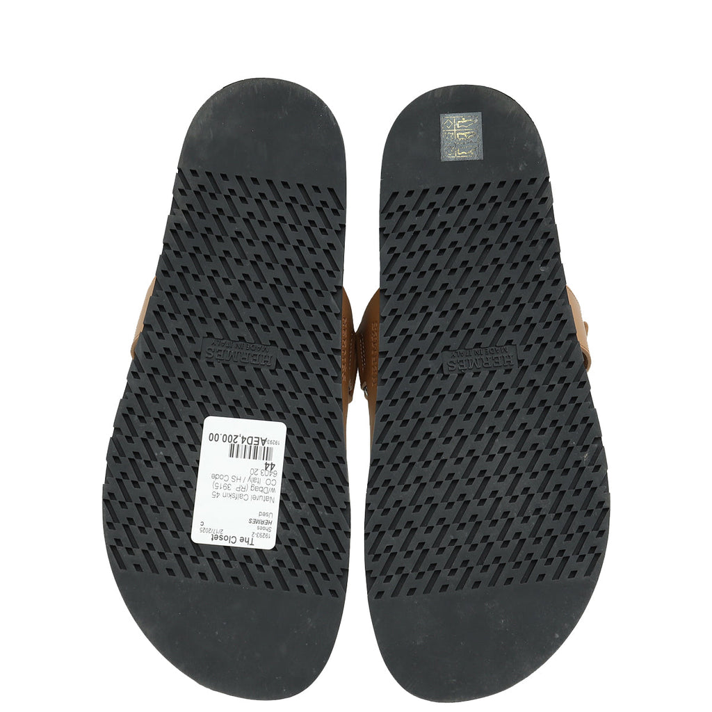 Hermes Natural Chypre Sandals 44
