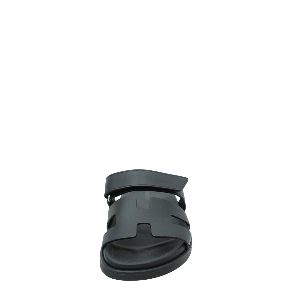 Hermes Noir Chypre Sandals 36
