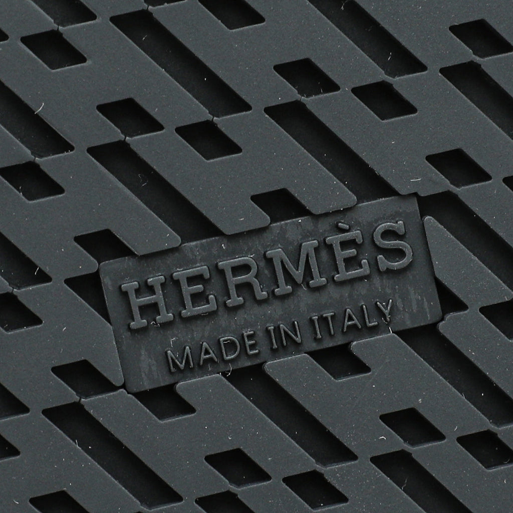 Hermes Noir Chypre Sandals 36