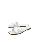 Hermes Blanc Oran Sandal 38