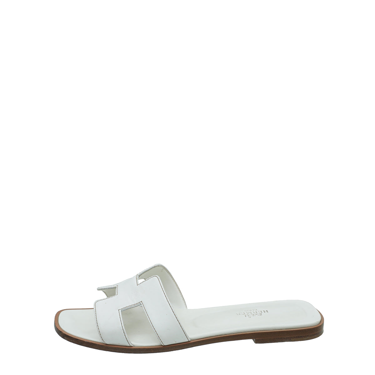 Hermes Blanc Oran Sandal 38