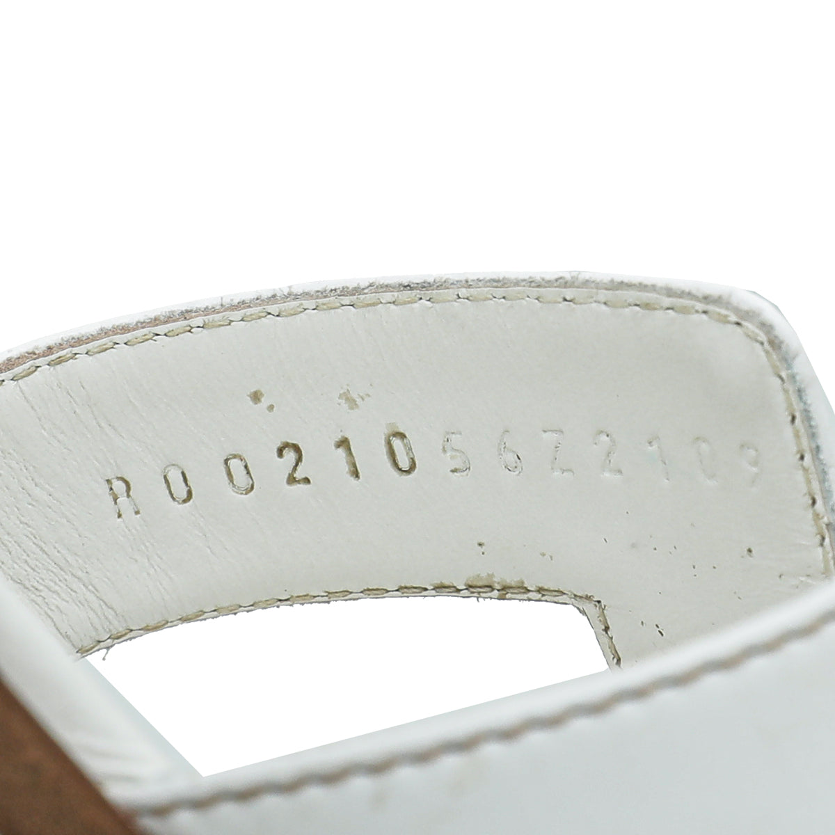 Hermes Blanc Oran Sandal 38