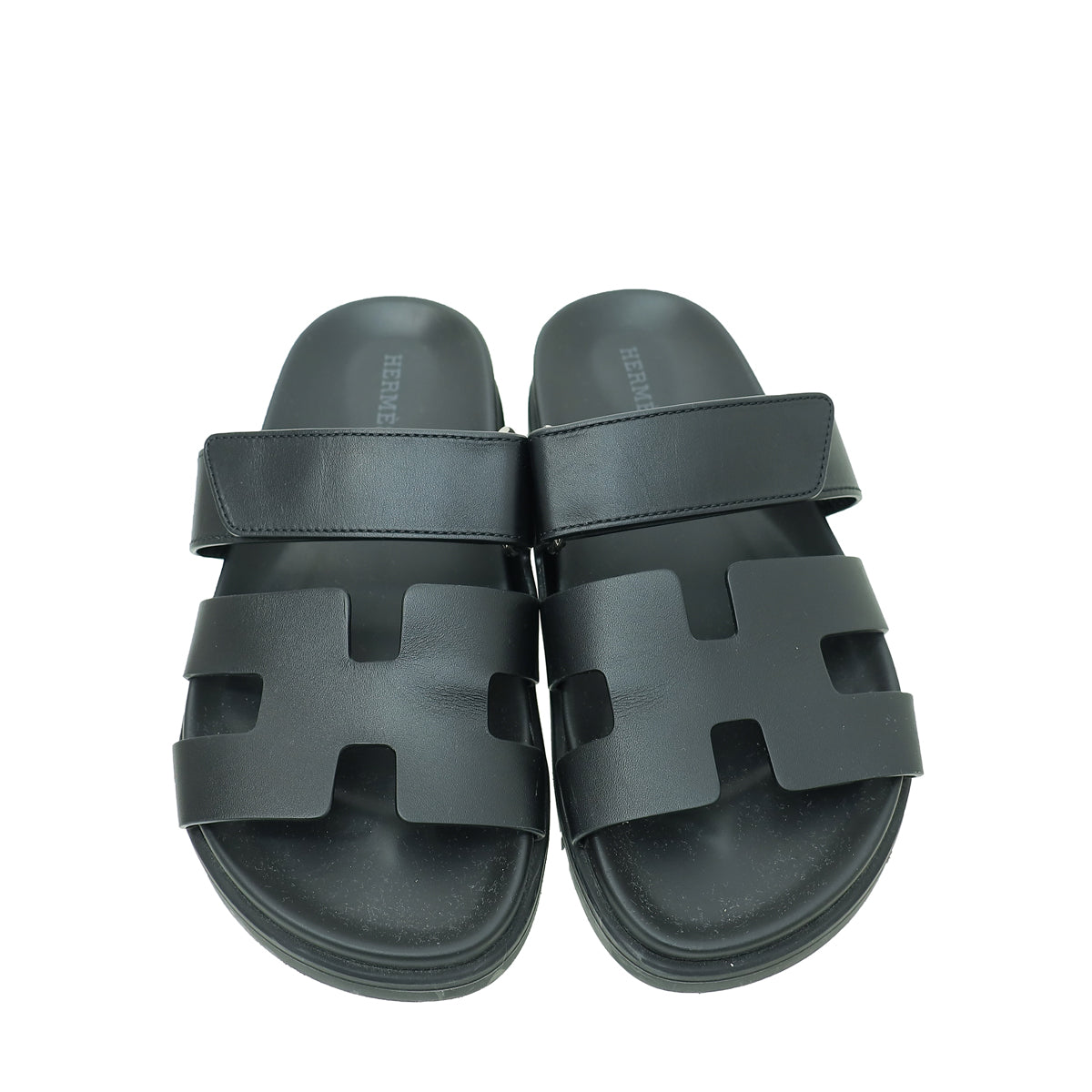 Hermes Noir Chypre Sandal 34.5