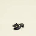 Hermes Noir Gigi 50 Sandal 35.5