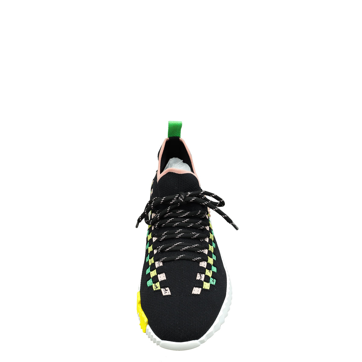 Hermes Black Multicolor Flex Slip On Sneakers 36.5
