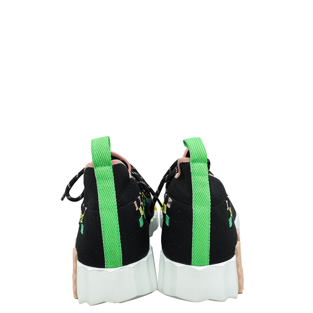 Hermes Black Multicolor Flex Slip On Sneakers 36.5