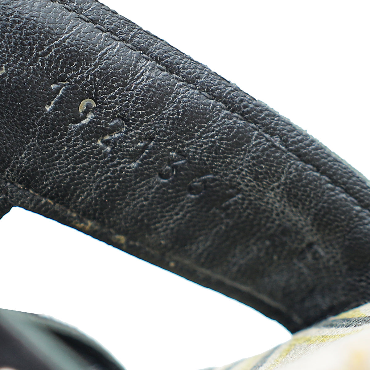 Hermes Noir Suede Goatskin Oran Studs Sandal 36.5