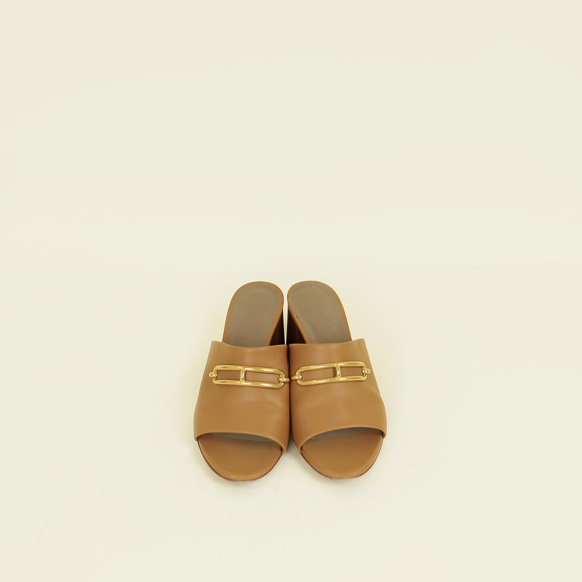 Hermes Naturel Camilla Slide Sandals 36.5