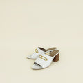 Hermes Blanc Camilla Slide Sandals 36.5