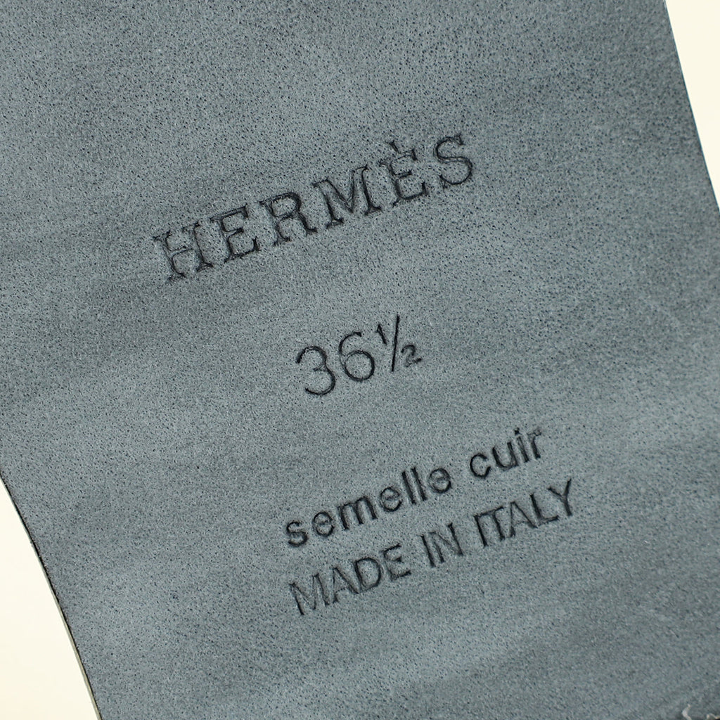 Hermes Violet Glycine Giulia Suede Goatskin Sandal 36.5