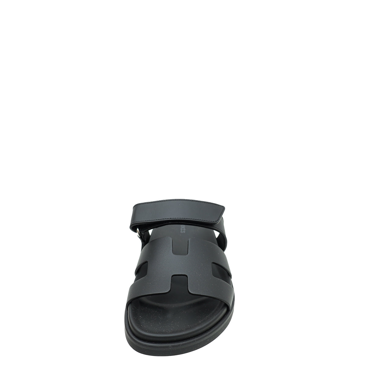 Hermes Noir Chypre Sandals 36.5