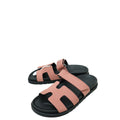 Hermes Bois De Rose Satin Chypre Sandals 36.5