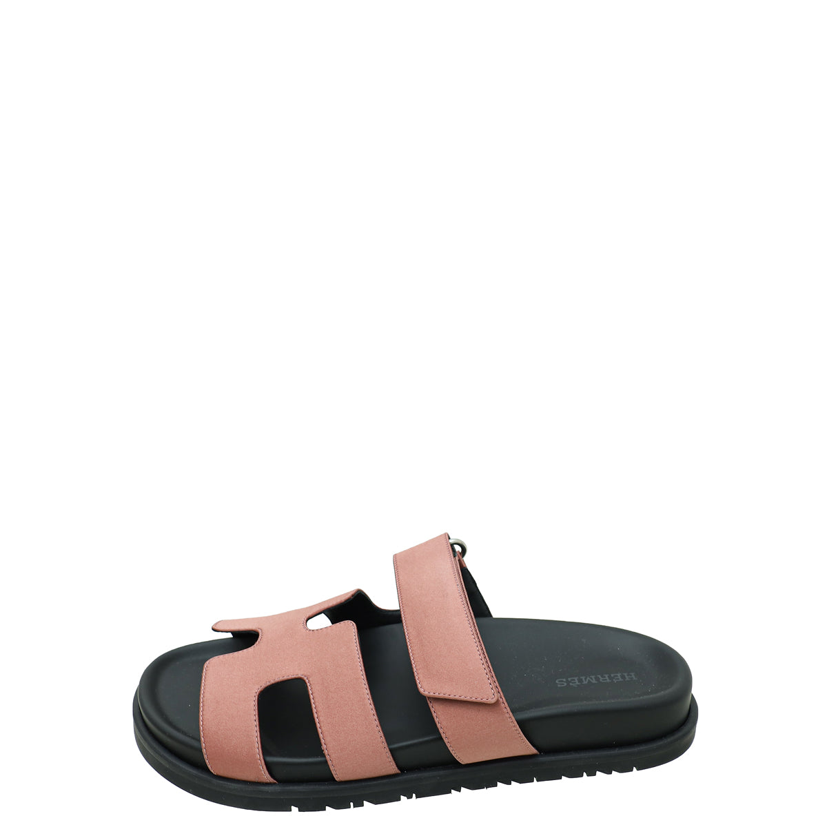 Hermes Bois De Rose Satin Chypre Sandals 36.5