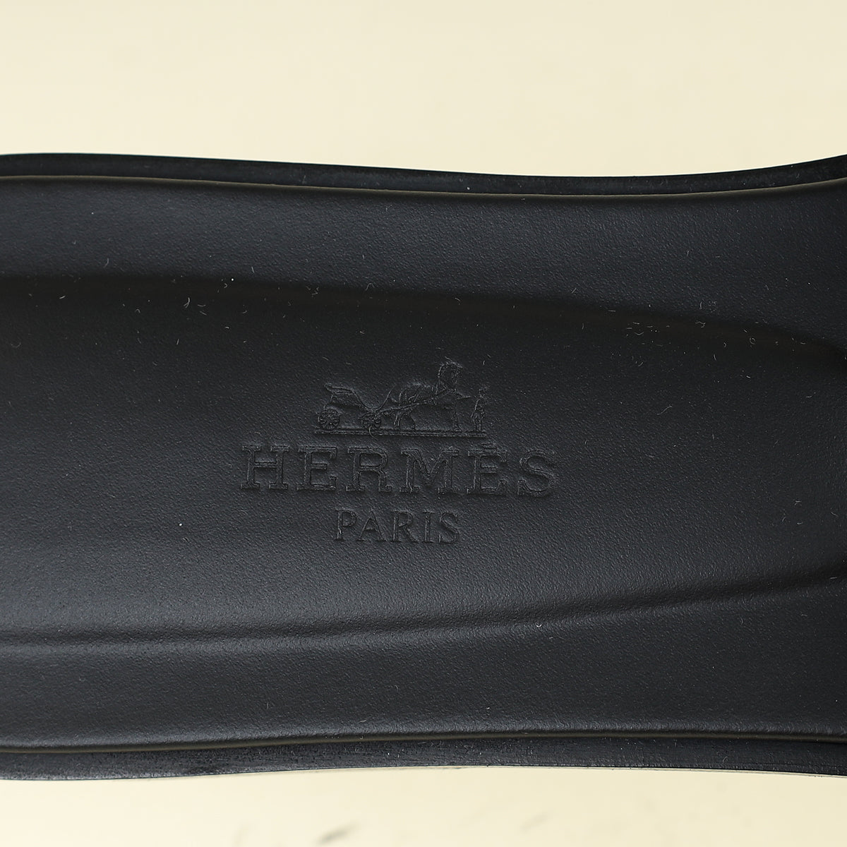 Hermes Noir Medor Studs Oran Calfskin Sandal 36.5