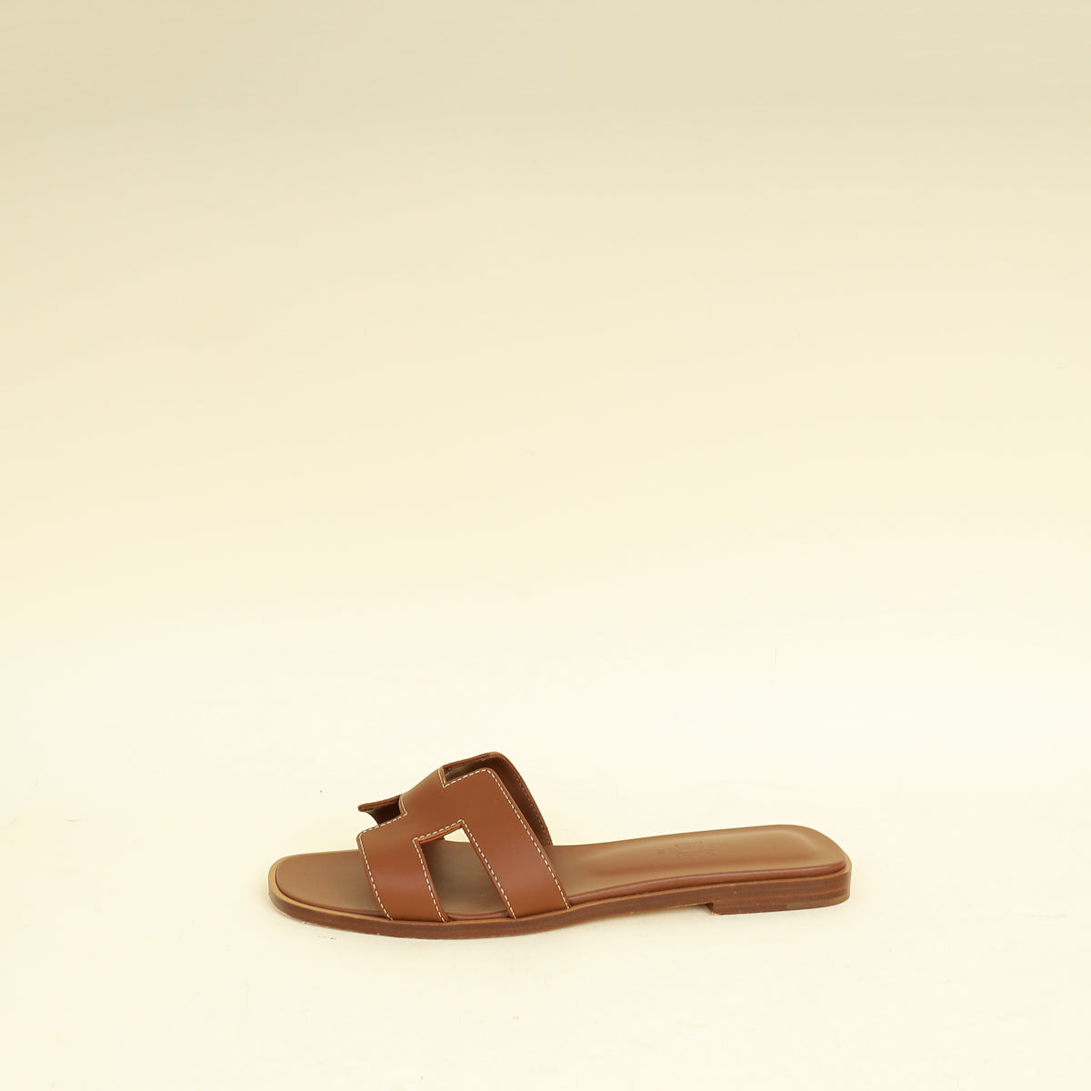 Hermes Gold Oran Sandals 36.5