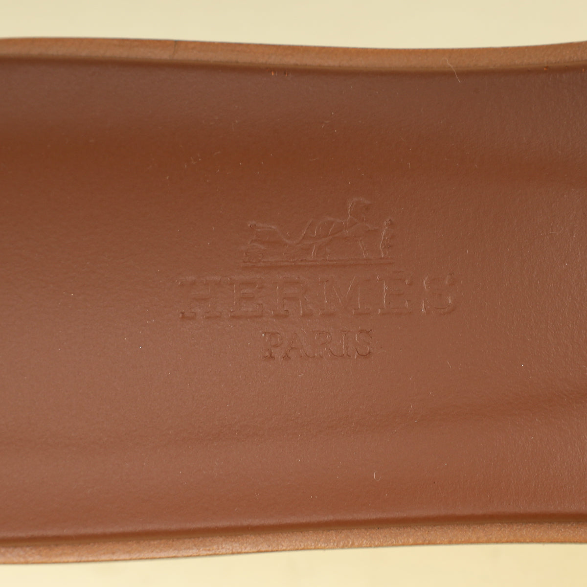 Hermes Gold Oran Sandals 36.5