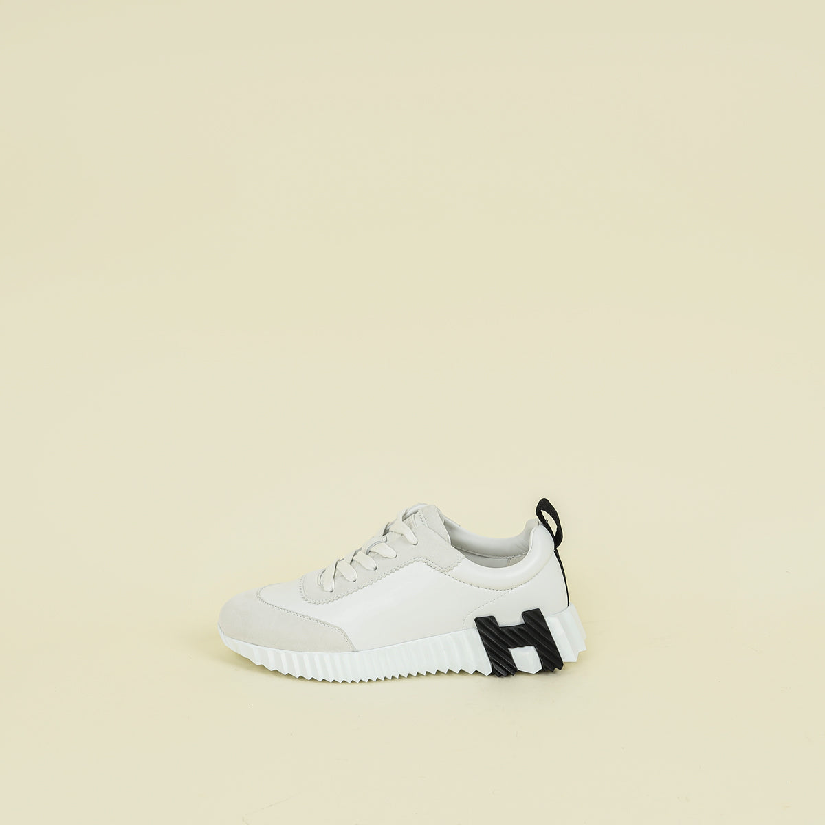 Hermes Blanc Bouncing Sneaker 36
