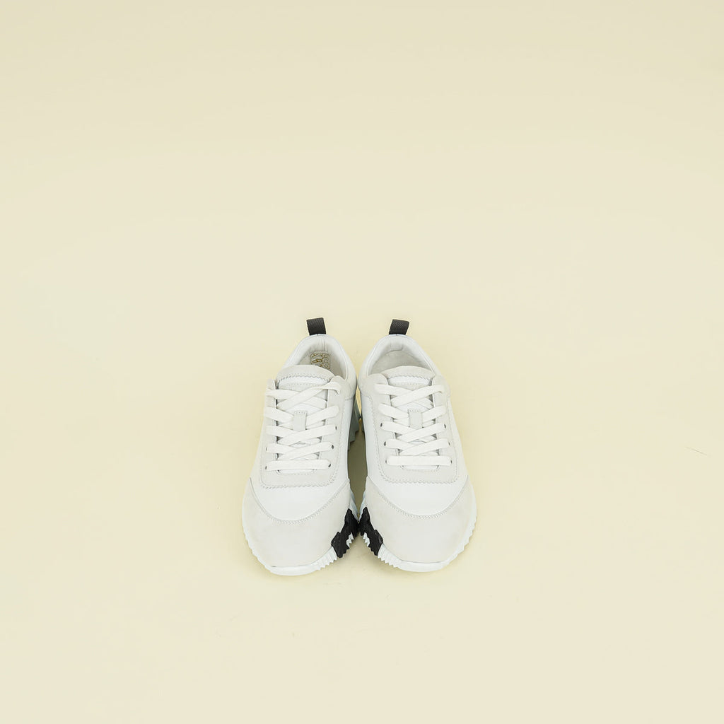 Hermes Blanc Bouncing Sneaker 36