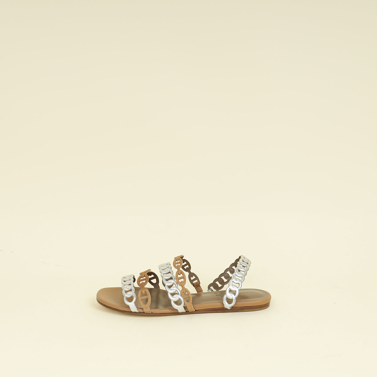 Hermes Bicolor Thalassa Flat Sandal 36