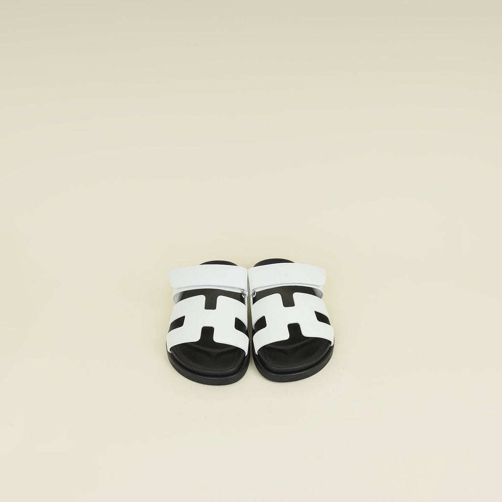 Hermes Blanc Chypre Sandal 36