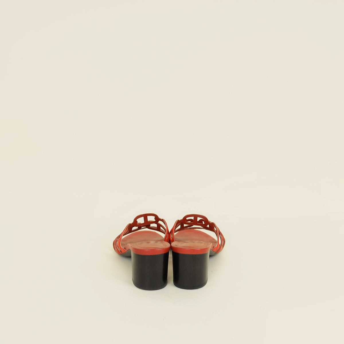 Hermes Terracota Red Tandem Sandals 36