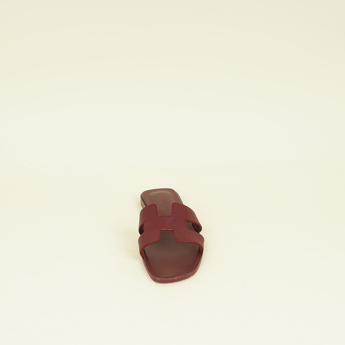 Hermes Rouge H Oran Sandal 36