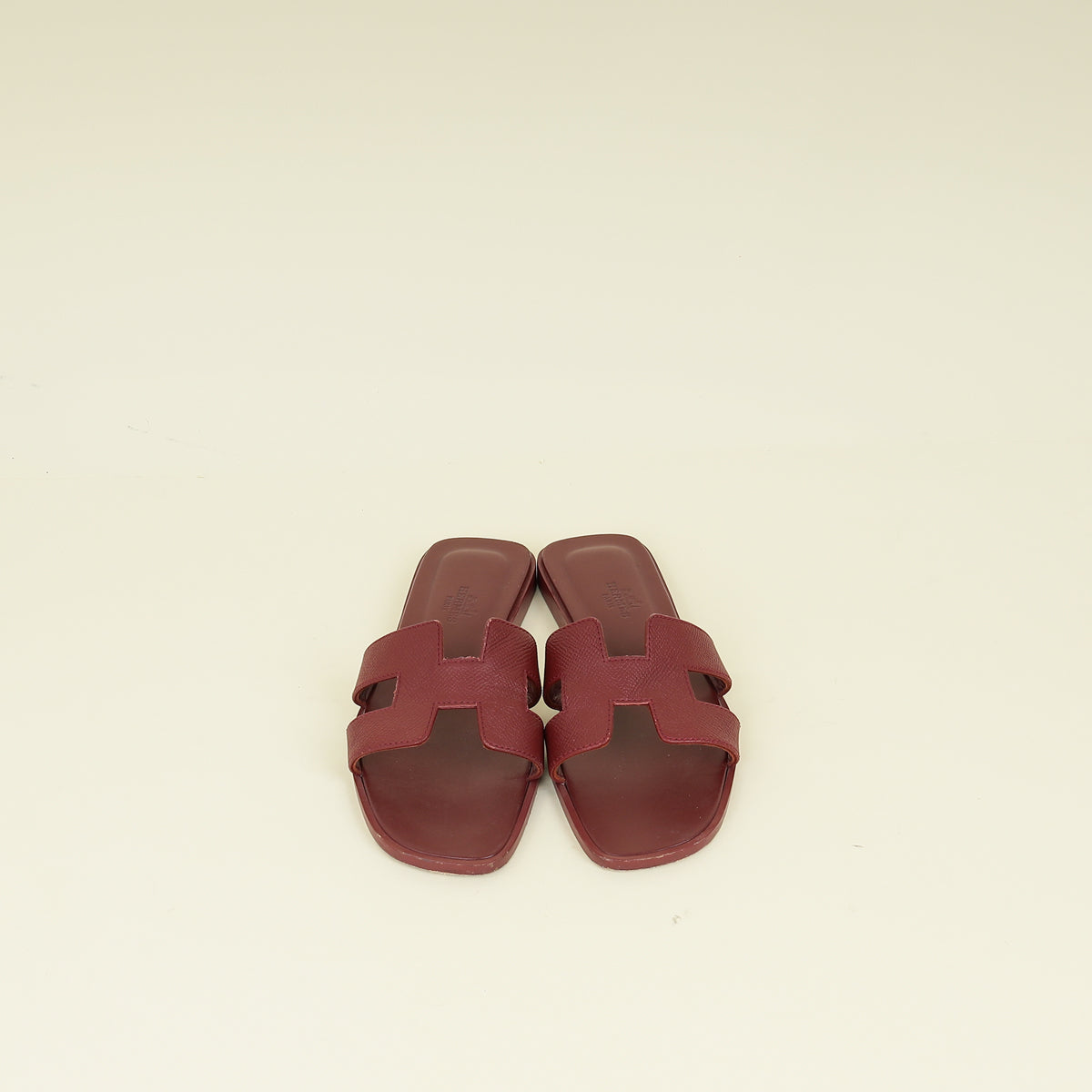 Hermes Rouge H Oran Sandal 36